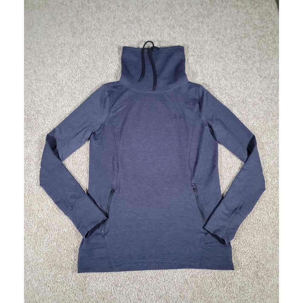 Under Armour Sweatshirt Womens Medium Long Sleeve Cowl Neck Thumb Hole Pockets